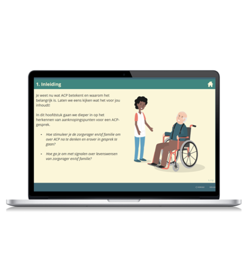 E-learning helpt Advance Care Planning vooruit - Zeeuwse Zorg Coalitie